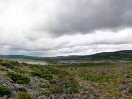 Landscape shot of the view from The Burren