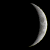 The moon was in the Waxing Crescent phase on this night